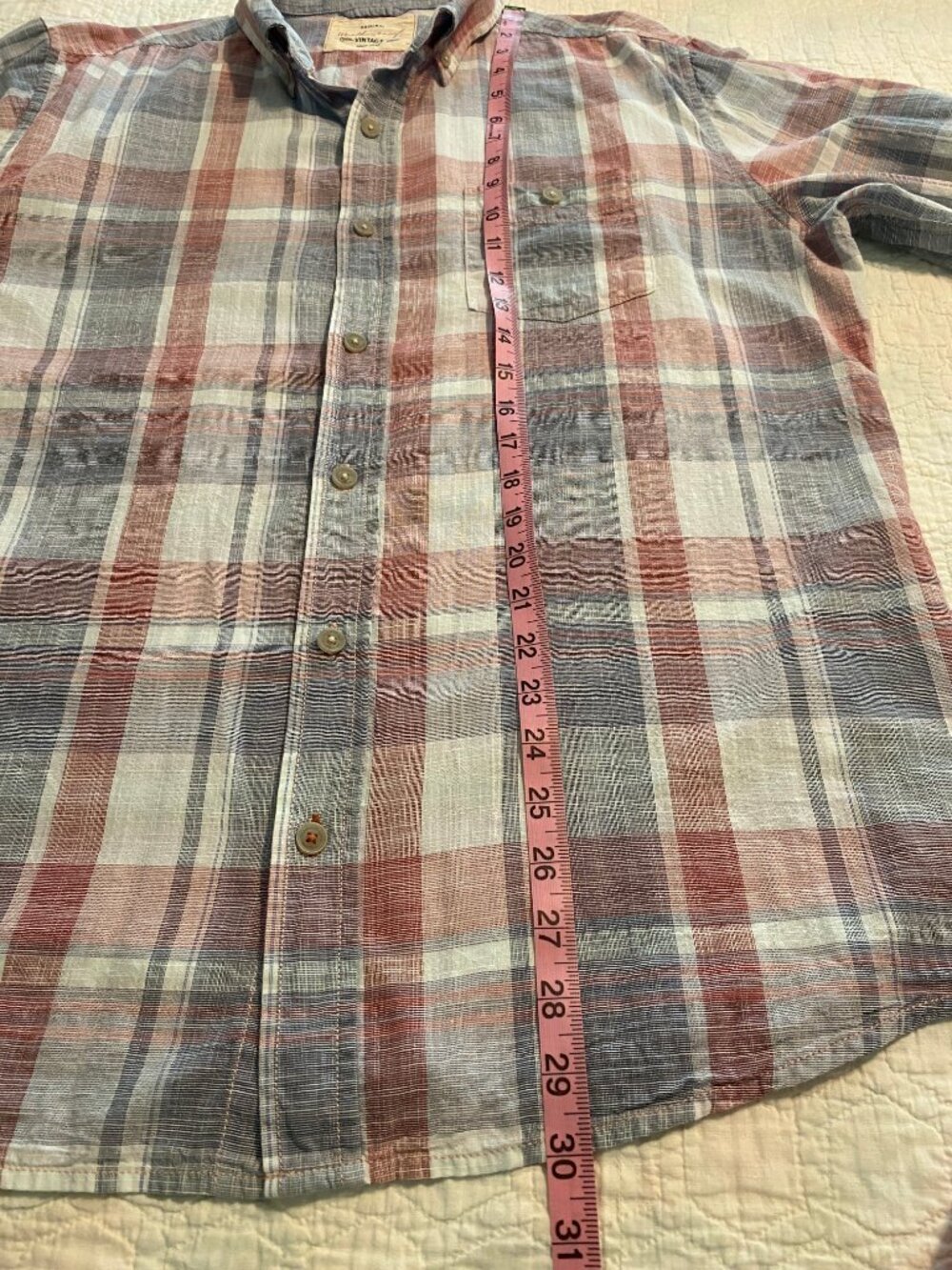 Weatherproof - Men’s Plaid Long Sleeve Button Down Shirt - Size Large - Picture 8 of 11